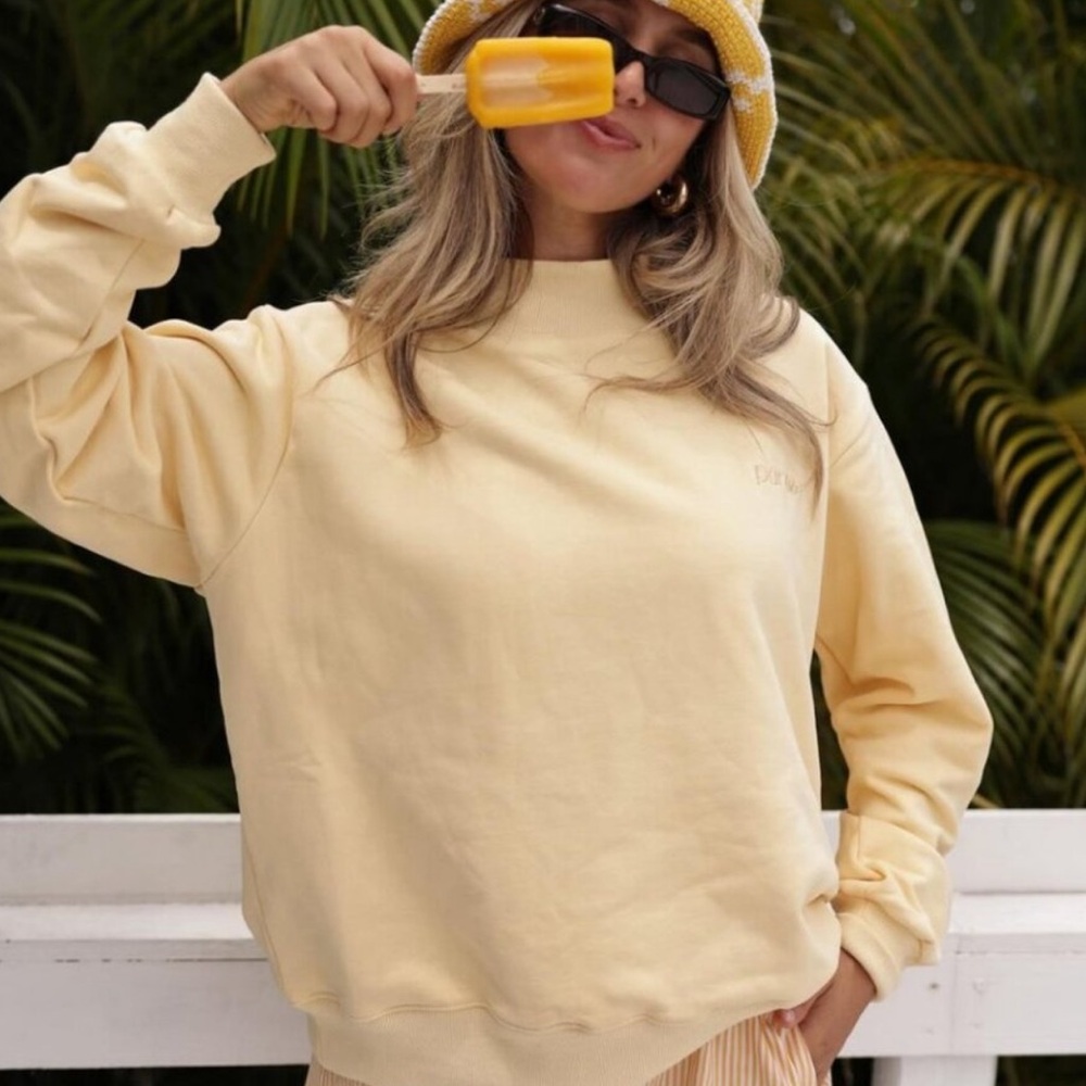 PARKE Butter Yellow Mockneck